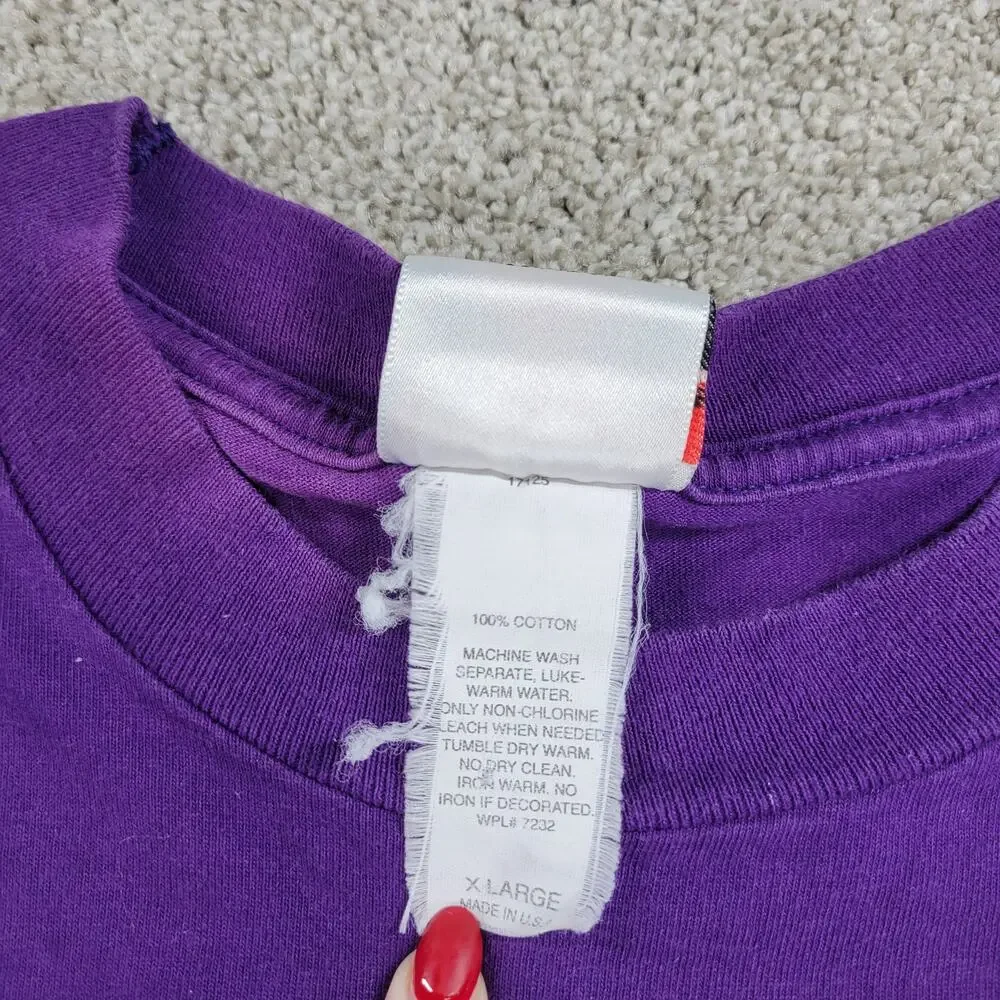 Mickey‎ Inc Womens T-shirt XL Purple Walt Disney World 25th Anniversary Cotton